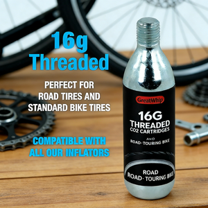 Cilindro de Gas <span class=keywords><strong>CO2</strong></span> Greatwhip de <span class=keywords><strong>16G</strong></span>, Cartucho de <span class=keywords><strong>CO2</strong></span> de <span class=keywords><strong>16G</strong></span> para Inflar Neumáticos con Precio al por Mayor - Product Image 3