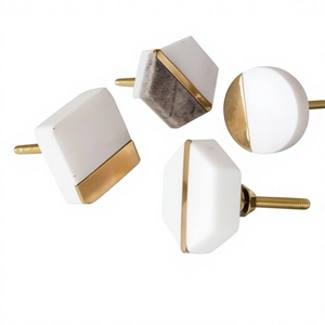 Best Quality Shan India Handmade Marble Dresser Cabinet Knobs Contemporary Design Door Mount Versatile Home Decor Kitchen - Product Image 2
