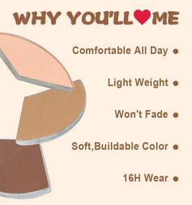 Paleta <span class=keywords><strong>de</strong></span> <span class=keywords><strong>Contorno</strong></span> Vegana <span class=keywords><strong>para</strong></span> Maquillaje Facial, Bronceador Compacto, Polvo Compacto Suave <span class=keywords><strong>de</strong></span> Larga Duración, Bronceador Prensado en 3 Colores - Product Image 4