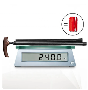 Canne de marche en fibre de carbone avec manche en <span class=keywords><strong>bois</strong></span> canne de randonnée réglable pour cadeau âgé - Product Image 3