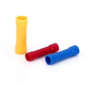 BV1.25 22-16 AWG Insulated <b>Electrical</b> <b>Wire</b> Connector Crimp Terminal 1P Splice Butt Splice Terminal - Product Image 2