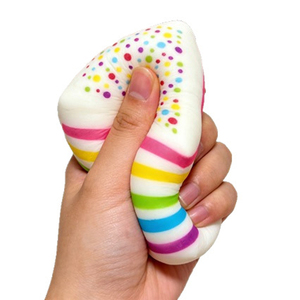 Hot Sale PU Foam Colorful Large Thousand Layer Cake Shaped Venting Slow Rising Stress Reliever <b>Squeeze</b> Promotional Toy for Kids - Product Image 2