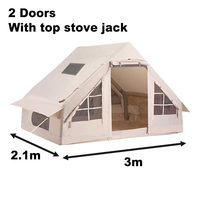 [Livraison gratuite par la mer] Tentes gonflables d'extérieur Coody de 6 m², faciles à installer, pour le glamping familial, cabane légère pour 2 à 4 personnes
