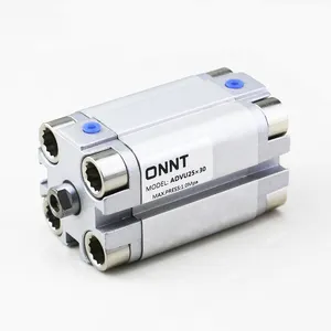 Bore 12mm~125mm Stroke 5mm~100mm ADVU Mini Air Compressor for Pneumatic Cylinders Type Compact Cylinder