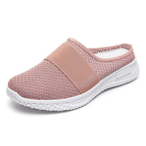 Chaussures de sport compensées légères et respirantes en maille pour femmes, chaussures décontractées tendance, chaussures de fitness, chaussures à plateforme - Product Image 3