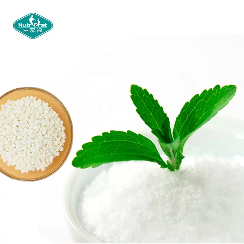 Sucre biologique sans gluten sans OGM extrait de feuille de stévia édulcorant en poudre Stevia Rebaudiana (Bertoni) Hemsl