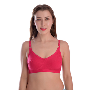 Sujetador de copa completa de poliéster y algodón para mujer con tirantes ajustables, espalda en U y cierre trasero - Sujetador cómodo para el día a día - Product Image 1