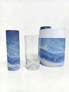 Emballage cylindrique ondulé pour tasse, expédition transfrontalière, anti-dommages, souvenir de mariage, tasse en forme de montagne enneigée emballée dans un cylindre - Product Image 5