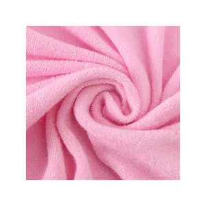 100% Polyester Weft Knitting Towel Fabric For Terry Slippers Kitchen And Toilet Terry Cloth