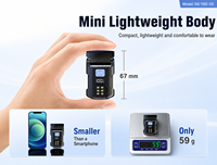 Mini lampe torche LED rechargeable étanche avec porte-clés et chargement USB pour le camping et les activités de plein air