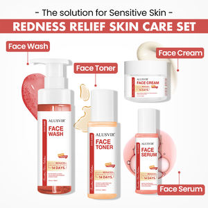 Réduire les rougeurs ensemble de soins de la peau sensible meilleurs produits <span class=keywords><strong>bio</strong></span> naturel rapide apaiser réparation restaurer la peau visage sérum ensemble de soins de la peau nouveau - Product Image 3