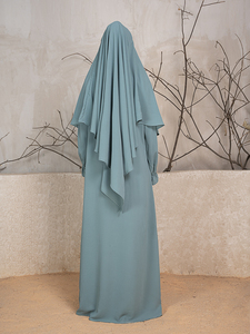 Ropa Superior para Mujer, Top en Ventas, Abaya Bordada de Poliéster, Hiyab, Vestido de Novia Musulmán, Kimono, Eid, Manga Larga, Estilo Árabe Regular, Dubái - Product Image 2