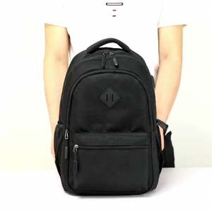 Sac à dos pour ordinateur portable homme personnalisé avec logo, en toile polyester, 15,6 pouces, antivol, pour étudiants et collégiens - Product Image 1