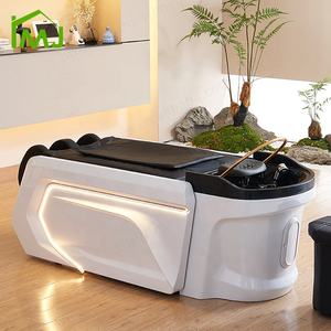 Salón de lujo Lavado de cabello Champú Mesa Thai Masaje eléctrico Cabeza Spa Cama - Product Image 3