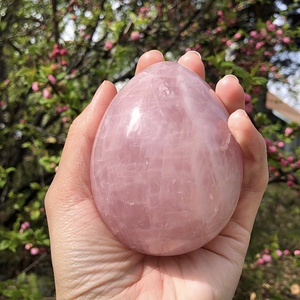Natural Rose Quartz Powder Crystal Soap <b>Hand</b> Handle Jewelry Box Set <b>Massage</b> Stone Eco-friendly Oval Shape Carved - Product Image 2