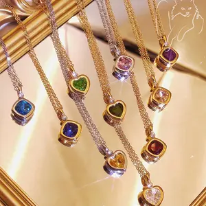 Wholesale handmade jewelry pendant fashion jewelry love heart necklaces for women Valentine's Day