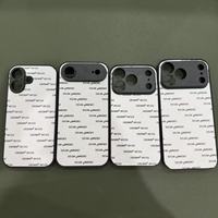 Coques de téléphone vierges pour sublimation 2D, en caoutchouc noir TPU PC, coques de téléphone personnalisées pour sublimation pour iPhone 13/14/15/16/17 Pro Max