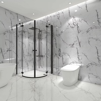 Panneaux muraux en SPC imitation marbre, ignifuges, brillants/mats, panneaux muraux en PVC effet marbre, panneaux muraux pour douche