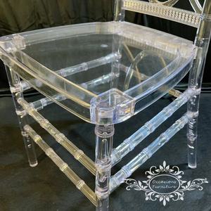 Sedia trasparente KD Rental Wedding Cross Back PC <span class=keywords><strong>per</strong></span> matrimoni, hotel, sale <span class=keywords><strong>da</strong></span> <span class=keywords><strong>pranzo</strong></span> e soggiorni. - Product Image 5