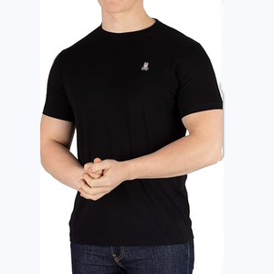 Camiseta Clásica de Cuello Redondo para Hombre, Diseño con Bordado P B, Camiseta con Patrón de Bordado de Dibujos Animados, Top de Manga Corta # PB - Product Image 3