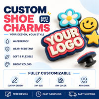 Accessoires de chaussures légers et imperméables de qualité supérieure pour filles, breloques pour chaussures, prix d'usine personnalisé