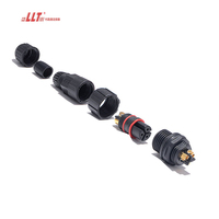Connecteur AC 15A à vis 3 broches LLT M16, assemblage de câbles, étanche IP68 pour panneau LED