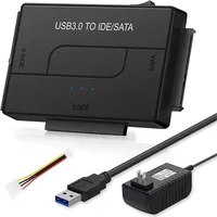 Convertidor de adaptador SATA IDE USB 3,0 para 2,5/3,5 pulgadas IDE SATA HDD SSD 12V 2A potencia para PC Macbook adaptador de disco duro para