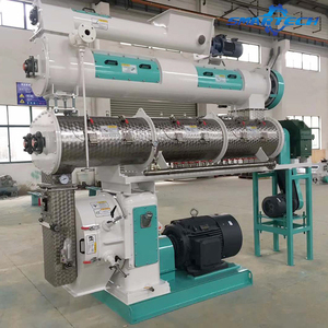 Machine de fabrication de granulés d'aliments pour animaux, nouvelle usine et usine de fabrication d'aliments pour bétail avec contrôle PLC pour machine à granulés d'aliments - Product Image 1