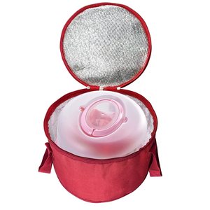 Borsa da pranzo rotonda personalizzata riutilizzabile Cooler per torte <span class=keywords><strong>in</strong></span> casseruola borse termoisolate per consegna Pizza borsa per cibo da picnic Potluck - Product Image 6
