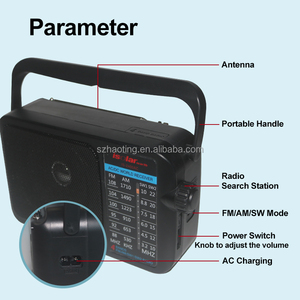 Portable FM/AM/SW Multi-band Radio Stereo Classic Vintage Design Sound <strong>Pointer</strong> Radio Built-in Speaker - Product Image 5