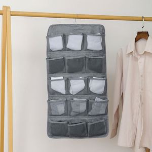 Organizador de Ropa Interior y Calcetines Plegable de Doble Cara para Colgar en la Puerta del Armario, con Tela No Tejida - Product Image 5