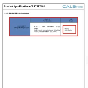 CALB Grade a 3.2v 280ah China Stock Lifepo4 Prismatic Lithium <b>Battery</b> Cell for DIY 12v <b>24v</b> 48v 51.2v Home Energy System Caravans - Product Image 6