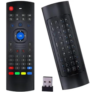 MX3 Mini klavye uzaktan kumanda TV kutusu akıllı TV için 2.4G hava fare uzaktan kumanda