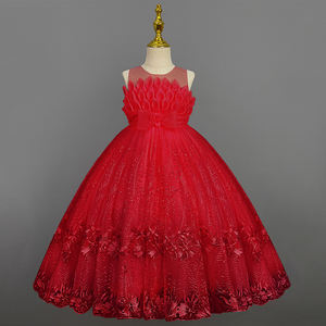 Детское кружевное платье принцессы для девочек на выпускной, свадьбу, день рождения, показ мод, платье подружки невесты для детей старшего возраста - Product Image 2