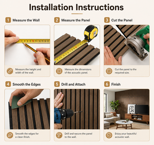Pannelli Acustici <span class=keywords><strong>in</strong></span> Legno Moderni, Design 3D per Insonorizzazione Pareti, per Soggiorno, Appartamento, Hotel, Ecologici e Competitivi - Product Image 4