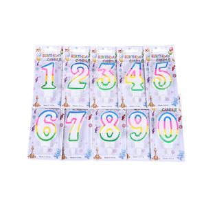 Velas de Cumpleaños Coloridas con Números del 0 al 9, Velas Digitales de Cera de Parafina con Soporte para Niños y Adultos para Fiestas de Año Nuevo - Product Image 1