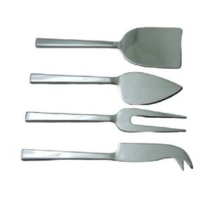 Ensemble de 4 couteaux à fromage en acier inoxydable, prix abordable, pour maisons, restaurants, hôtels – Ensemble à fromage en métal très vendu - Product Image 1