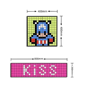 智能发光二极管像素显示屏发光二极管室内DIY像素屏幕拼接组合壁挂客厅时钟显示拼接屏幕