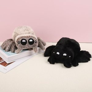 Interessante Peluche a Forma di Piccola Ragno Saltatore Maculato, Super Morbido, in Cotone PP e Rete, Giocattolo Antistress a Forma di Insetto, Simpatici Giocattoli - Product Image 1