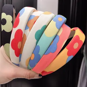 wholesale printing hairband Korean style headband Hair accessories supplier for women fabric headband