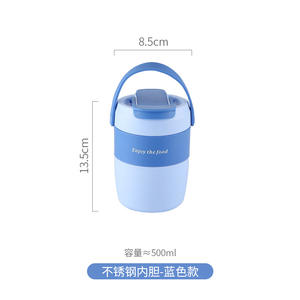 Pink Portable Lunch Box 304 Stainless Steel Insulated <b>Food</b> Jar With Lid And Spoon For Travel And Breakfast - Product Image 4