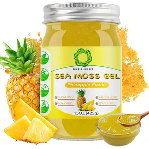 15OZ Sea Moss Gel Organic Raw Irish Seamoss Gel Wildcrafted Sea Moss Gel Vegan Superfood Vitamins Mineral Support Pineapple