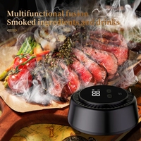 Kit de fumoir à cocktails portable en bambou, électronique, à combustion intégrée, avec batterie rechargeable longue durée, produit phare incroyablement populaire