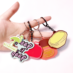 Custom Design 2D Silicone Keyring Soft Pvc Rubber Keychain for Souvenir Gifts Key Chains Anime