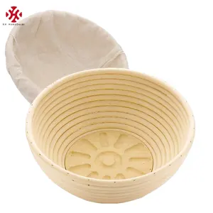 Oval Bread Basket XH Customized Shape Rattan 10 Inch Oval Craft Bread Proofing Basket Banneton Baking Tools Accessories Gift Baskets In Bulk