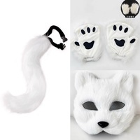 Queue et oreilles en fausse fourrure Anime oreilles queue loup renard chat oreilles et queue ensemble