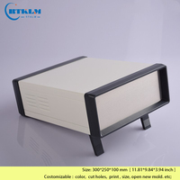 Boîtier électronique en fer DIY 300*250*100mm, boîte de jonction métallique personnalisée, grande boîte de distribution, boîtier vide pour haut-parleur