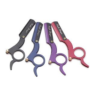 Dao cạo râu chuyên nghiệp một lưỡi 6111 dùng để tỉa lông mặt, dành cho thợ cắt tóc, thợ làm tóc, lưỡi dao thay thế được, sản phẩm an toàn - Product Image 2