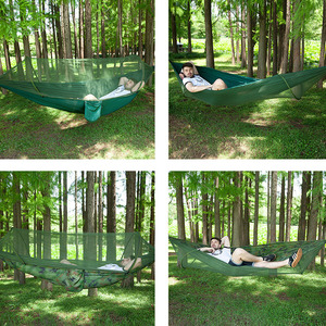 <span class=keywords><strong>Hamac</strong></span> de camping avec filet, hamacs parachutes doubles portables légers, <span class=keywords><strong>hamac</strong></span> de camping haute capacité et résistant à la déchirure - Product Image 6