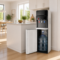 Dispensador de Agua Independiente con 3 Grifos, Agua Fría, Caliente y a Temperatura Ambiente, Enfriador de Agua Potable de Pie para Hogar y Oficina